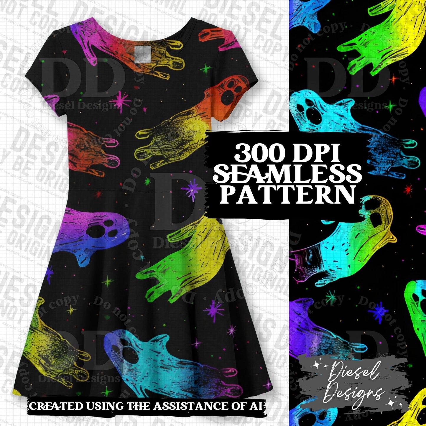 Pride Ghosts and Grim Reaper Seamless BUNDLE | 300 DPI | PNG | Seamless | Tumbler Wraps | Digital File Only