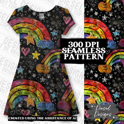 Pride Rainbows Seamless Bundle 2 | 300 DPI | PNG | Seamless | Tumbler Wraps | Digital File Only