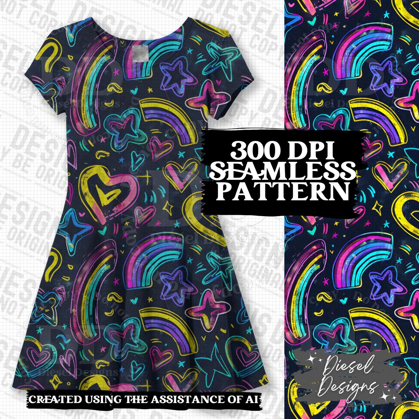 Pride Rainbows Seamless Bundle 1 | 300 DPI | PNG | Seamless | Tumbler Wraps | Digital File Only