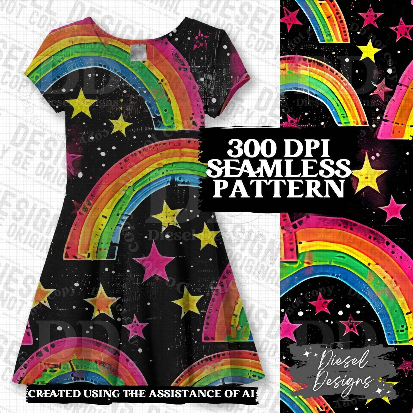 Pride Rainbows Seamless Bundle 2 | 300 DPI | PNG | Seamless | Tumbler Wraps | Digital File Only