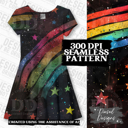 Pride Rainbows Seamless Bundle 2 | 300 DPI | PNG | Seamless | Tumbler Wraps | Digital File Only