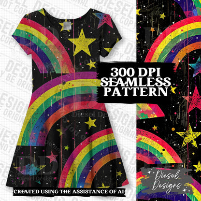 Pride Rainbows Seamless Bundle 2 | 300 DPI | PNG | Seamless | Tumbler Wraps | Digital File Only