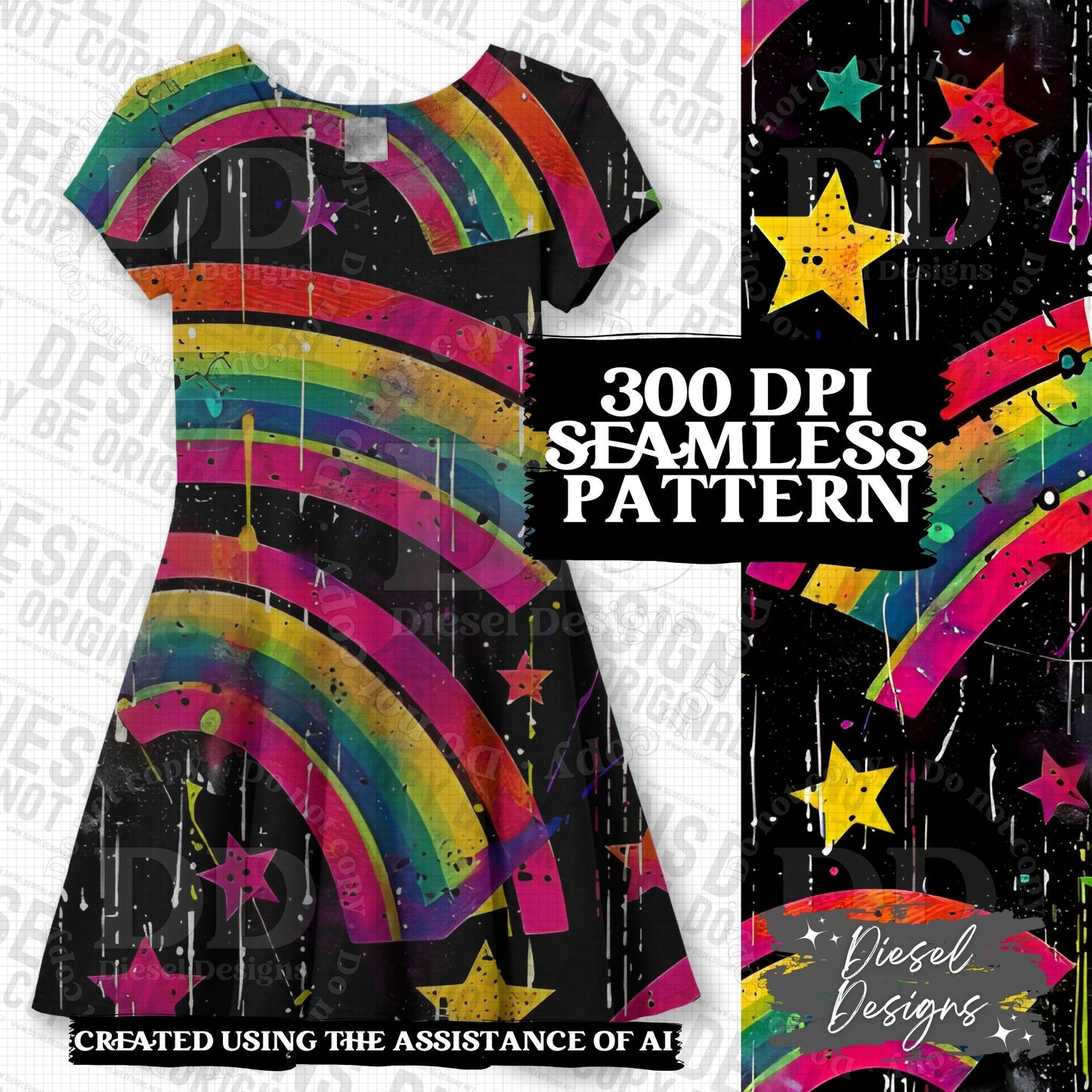 Pride Rainbows Seamless Bundle 2 | 300 DPI | PNG | Seamless | Tumbler Wraps | Digital File Only