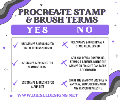 2025 Procreate Stamp & Brush Drive | Google Drive