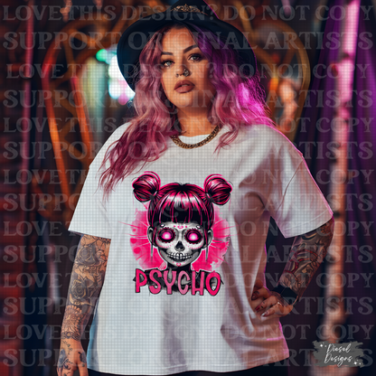 Psycho PNG  | 300 DPI | Transparent PNG | Digital File Only