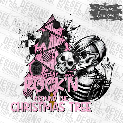 Rockin Round The Tree PNG  | 300 DPI | Transparent PNG | Digital File Only