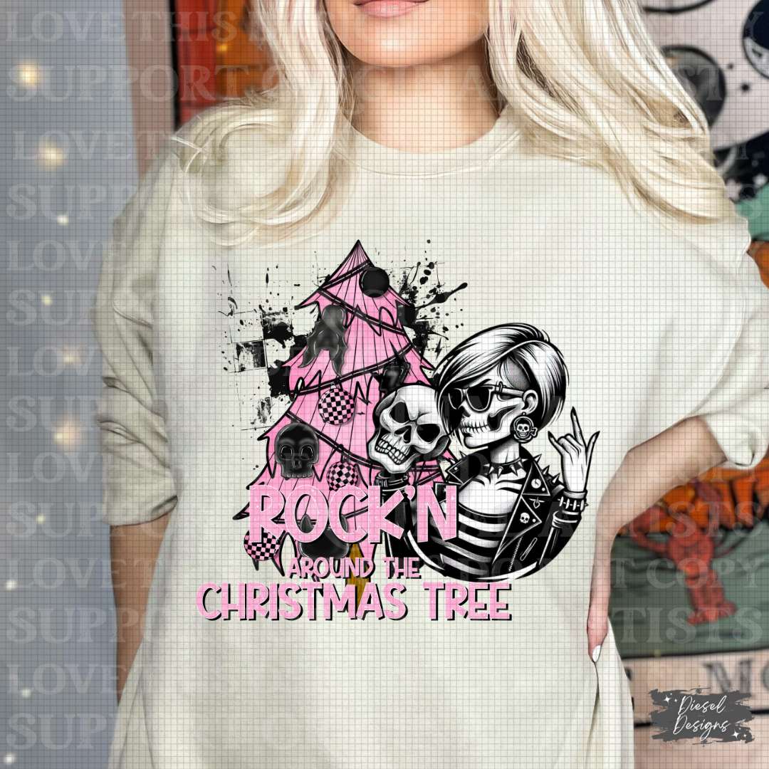 Rockin Round The Tree PNG  | 300 DPI | Transparent PNG | Digital File Only