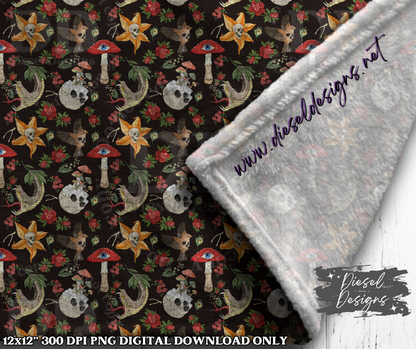 Welcome To My Garden Seamless Design V3 | 300 DPI | Seamless 12"x12" | 2 sizes Included |