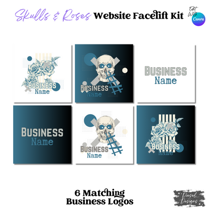 Skulls & Roses Website Kits | Website Kits | Editable graphics included