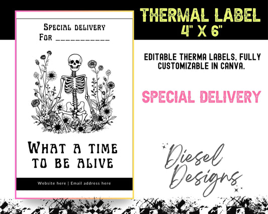 Special Delivery Thermal (4x6) | Thermal Label | Edit in Canva | 4" x 6" | Package Label