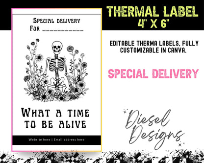 Thermal Bundle 1 includes 6 Thermal Designs (4x6) Bundle | Thermal Label | Edit in Canva | 4" x 6" | Bundles | Package Label