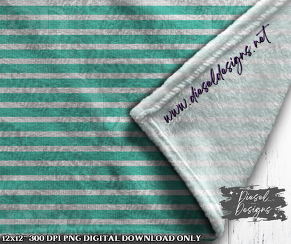 Teal Stripes Seamless  | 300 DPI | 12" x 12" | Seamless File