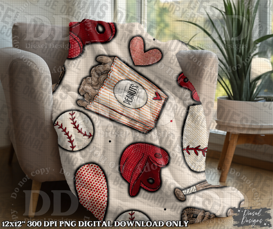 Baseball Tan Dots Seamless  | 300 DPI | Seamless 12"x12" | PNG File