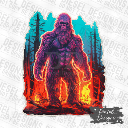 Big Foot PNG  | 300 DPI | Transparent PNG | Digital File Only