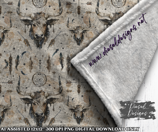 Boho Seamless | Seamless File | 300 DPI | 12" x 12" | Digital File only