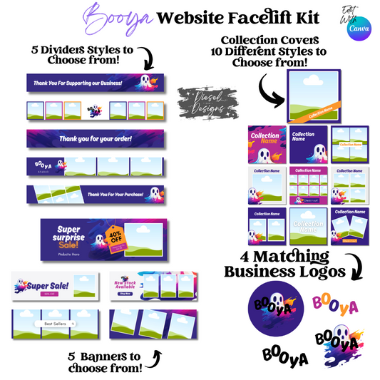 Booya Website Kits | Website Kits | Editable graphics included