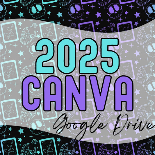 2025 Canva Drive | Editable Canva graphics | Drop Graphics | Thank you Cards | Care Instructions | Business Cards