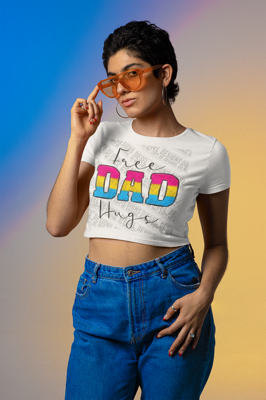 Pansexual free dad hugs | 300 DPI | Transparent PNG