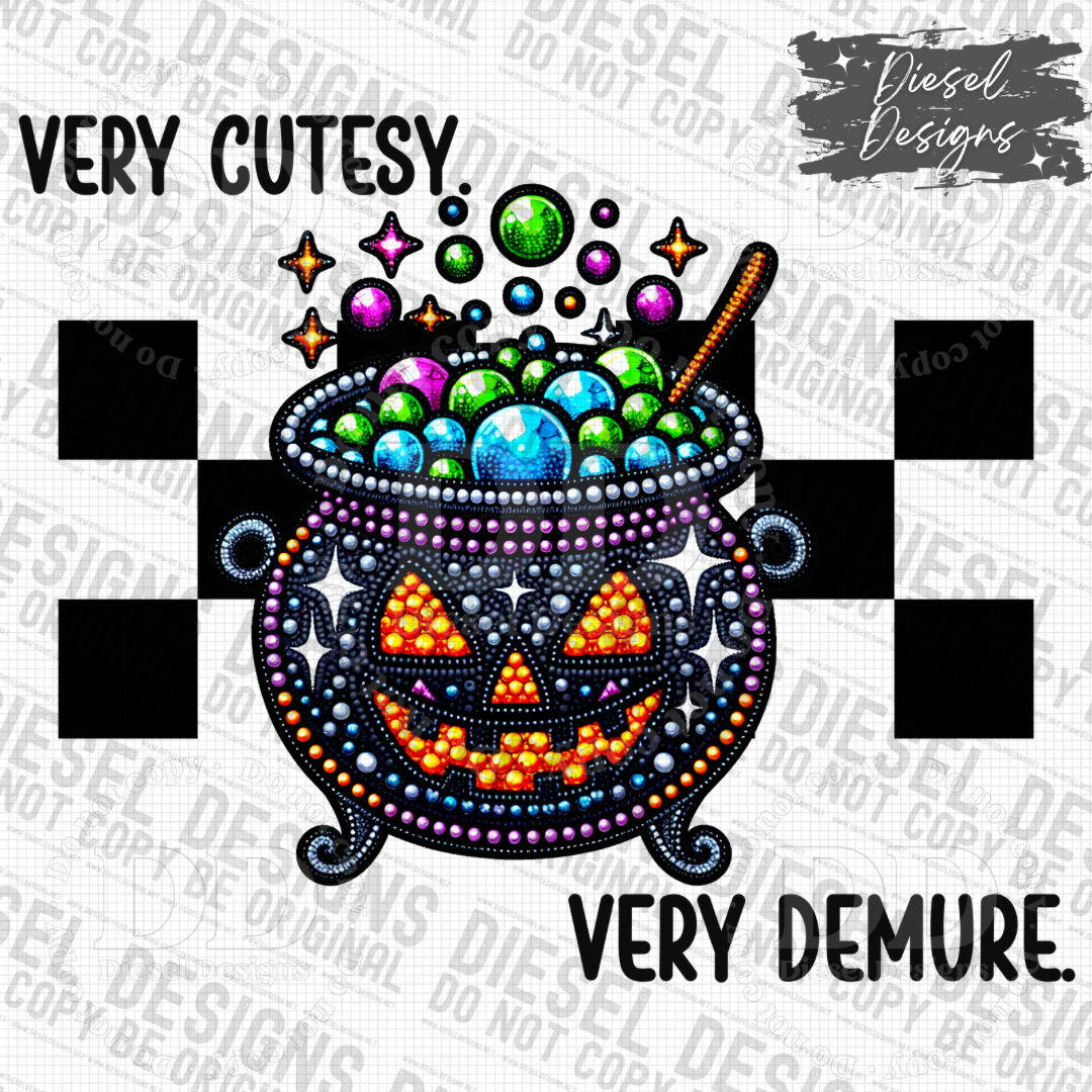 Very Cutesy, Very Demure Cauldron V2 PNG  | 300 DPI | Transparent PNG | Digital File Only