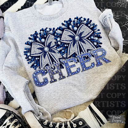 Cheer Rhinestone PNG  | 300 DPI | Transparent PNG | Digital File Only