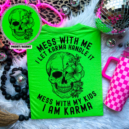 I Am Karma When You Mess With My Kids Pocket Set | PNG | Pocket Set | 300 DPI | Transparent PNG | Digital File Only