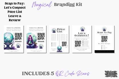 Magical Business Branding Kit | Website Kit | Business Card | Logo | Facebook Cover | Editable in Canva