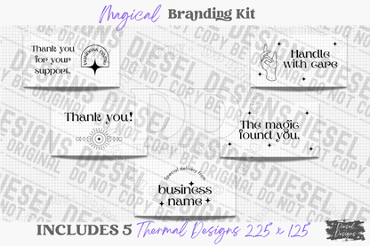 Magical Business Branding Kit | Website Kit | Business Card | Logo | Facebook Cover | Editable in Canva