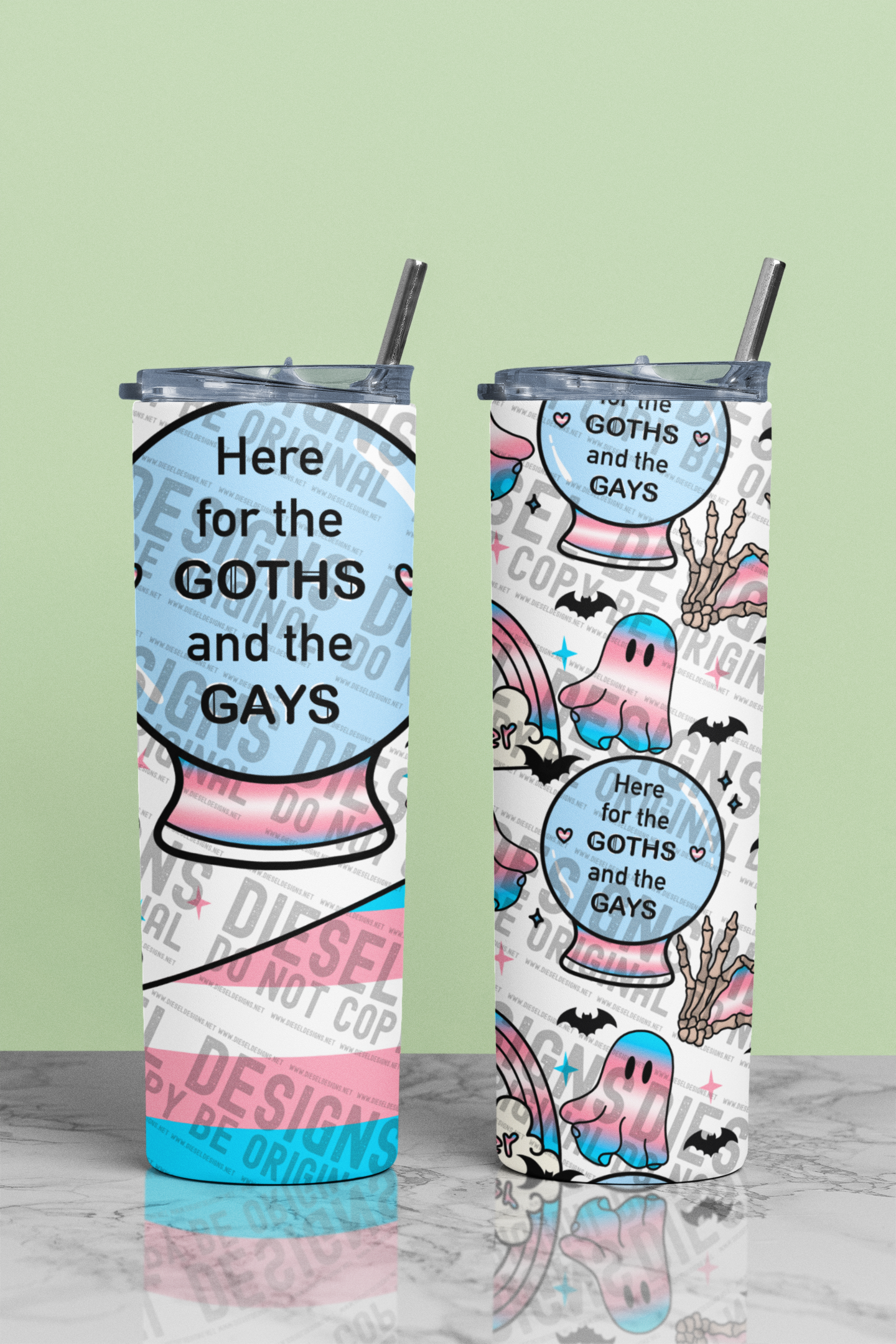 Trans got and gays | 300 DPI | 20 oz Skinny Tumbler Wrap