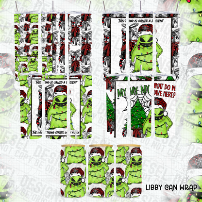 Oogie Christmas Bundle | 300 DPI | PNG | Seamless | Tumbler Wraps | Libby Wrap