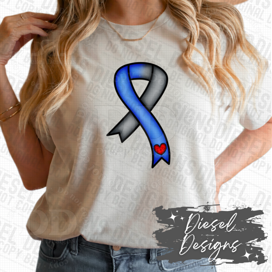 Diabetes Ribbon| 300 DPI | Transparent PNG | Digital File Only