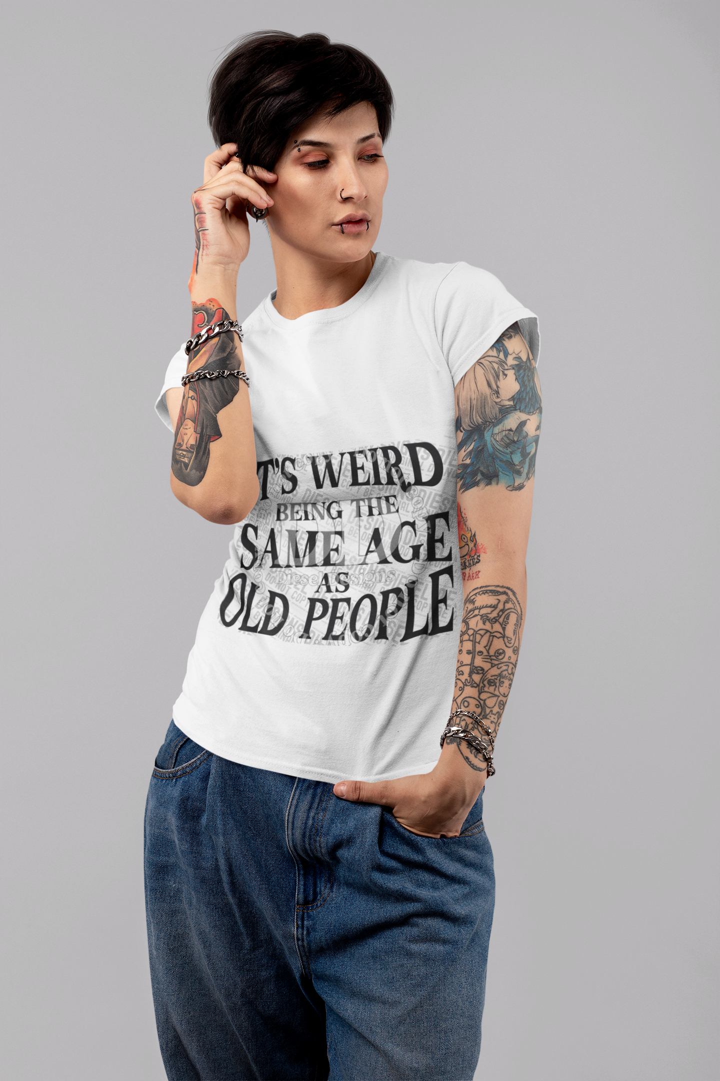 Same age as old people  | 300 DPI | Transparent PNG