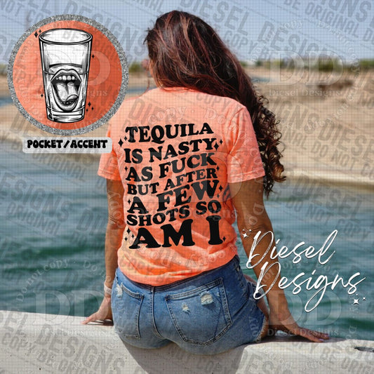 Tequila Is Nasty Pocket Set | PNG | Pocket Set | 300 DPI | Transparent PNG | Digital File Only