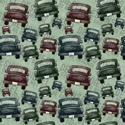 Trucks Sage | 300 DPI | 12" x 12" | Seamless File