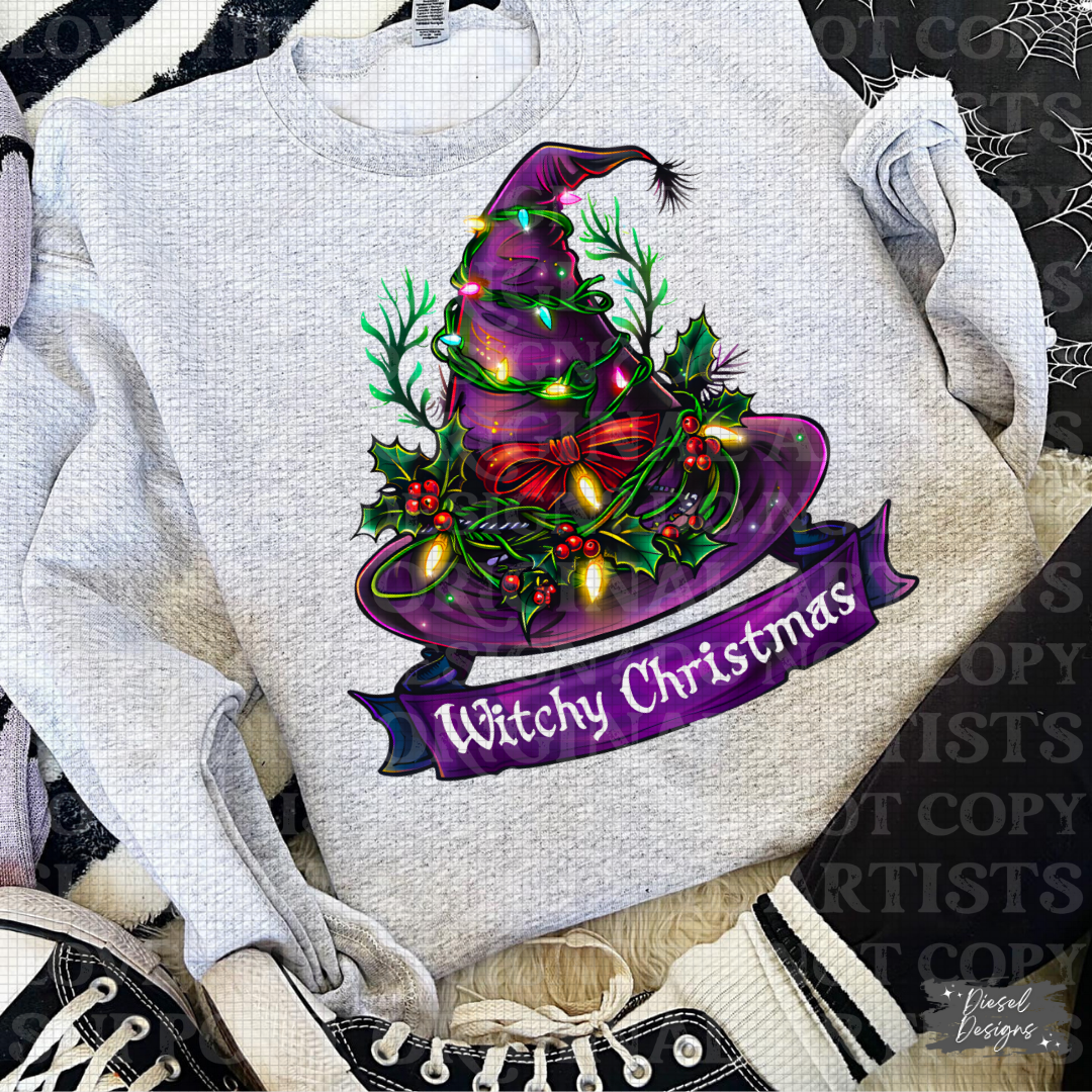 Witchy Christmas PNG  | 300 DPI | Transparent PNG | Digital File Only