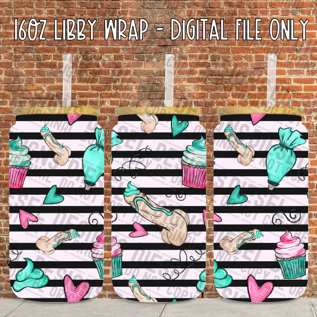 Naughty Baker Bundle | 300 DPI | PNG | Seamless | Tumbler Wraps | Libby Wraps