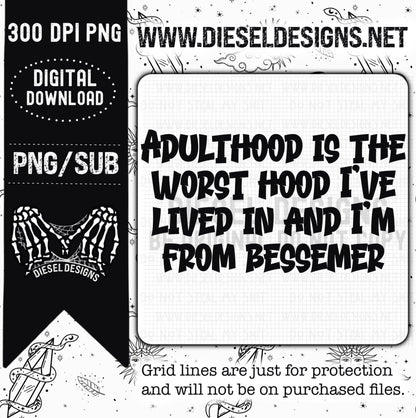 Adulthood Bessemer | 300 DPI | Transparent PNG