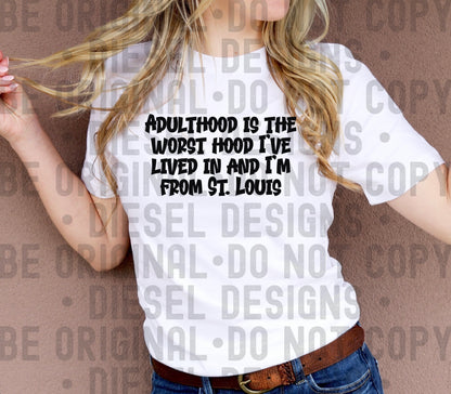 Adulthood St. Louis | 300 DPI | Transparent PNG