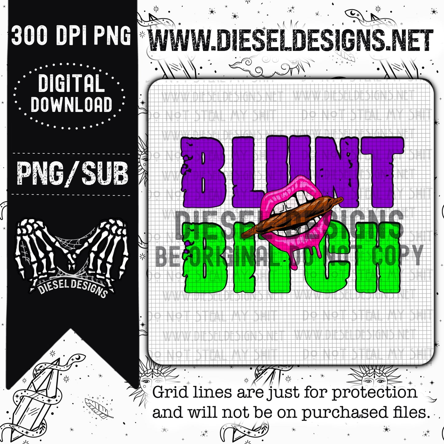 Blunt Bitch 2 | Design | 300 DPI | PNG |