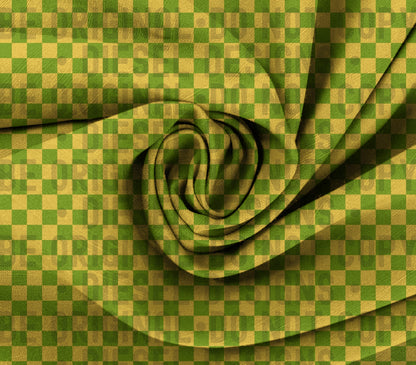 Yellow And Green Checkers Seamless Design | 300 DPI | Seamless 12"x12" | PNG File