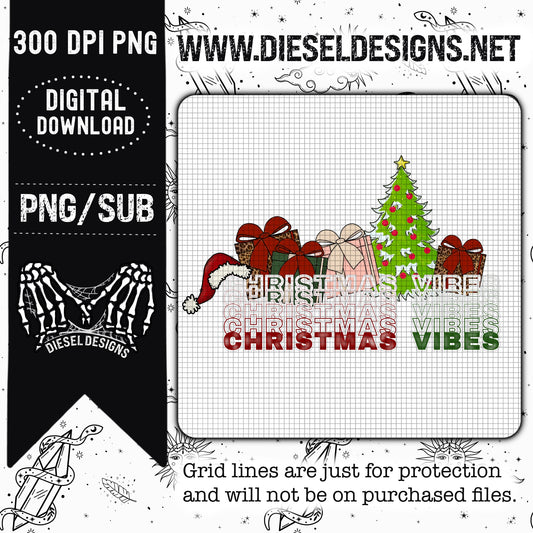 Christmas Vibes  | 300 DPI | PNG | Thrifty Thursday 1013.22