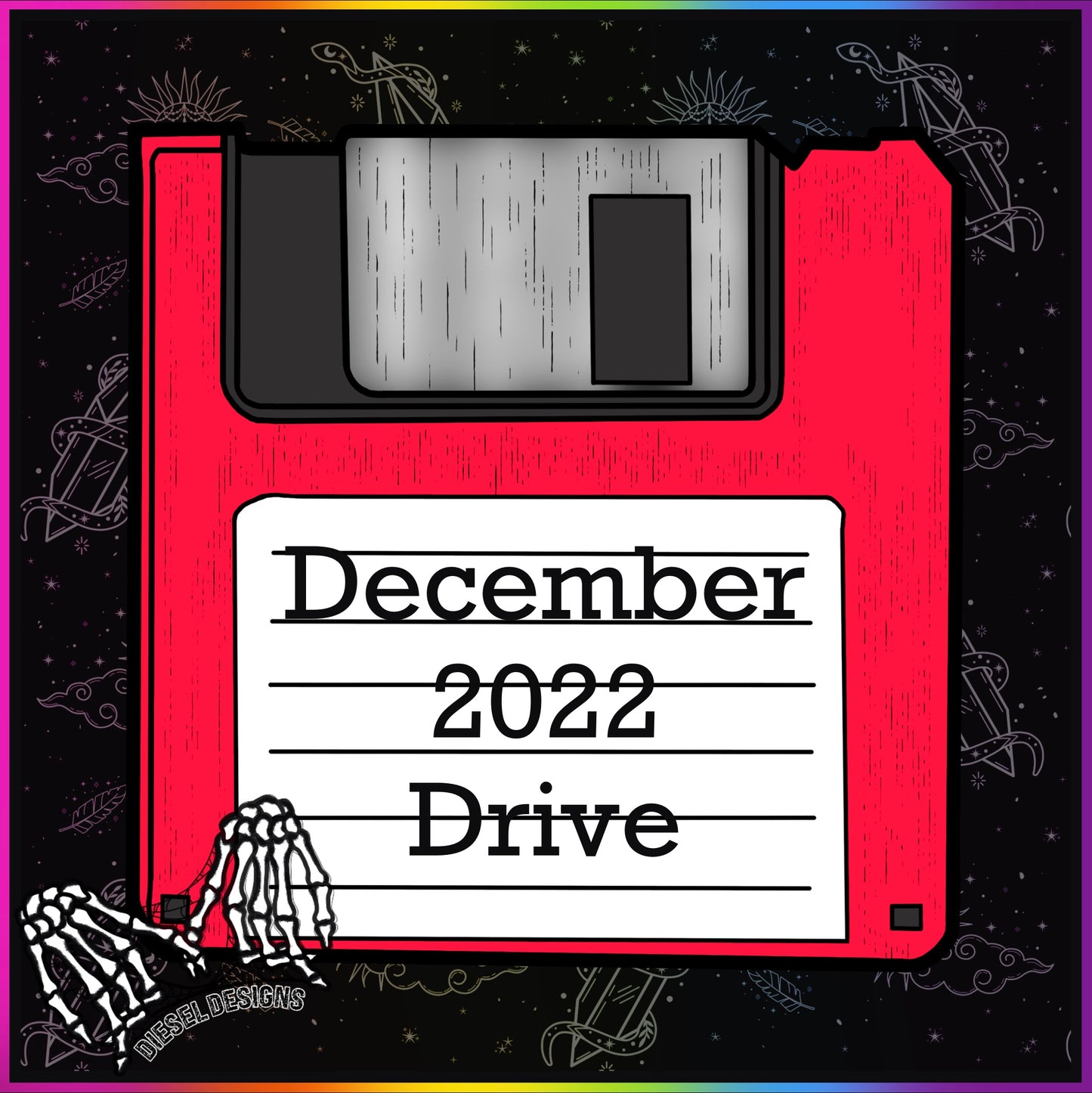 December 2022 Drive | 300 DPI | Transparent PNG | Seamless | Tumbler Wraps | Clipart