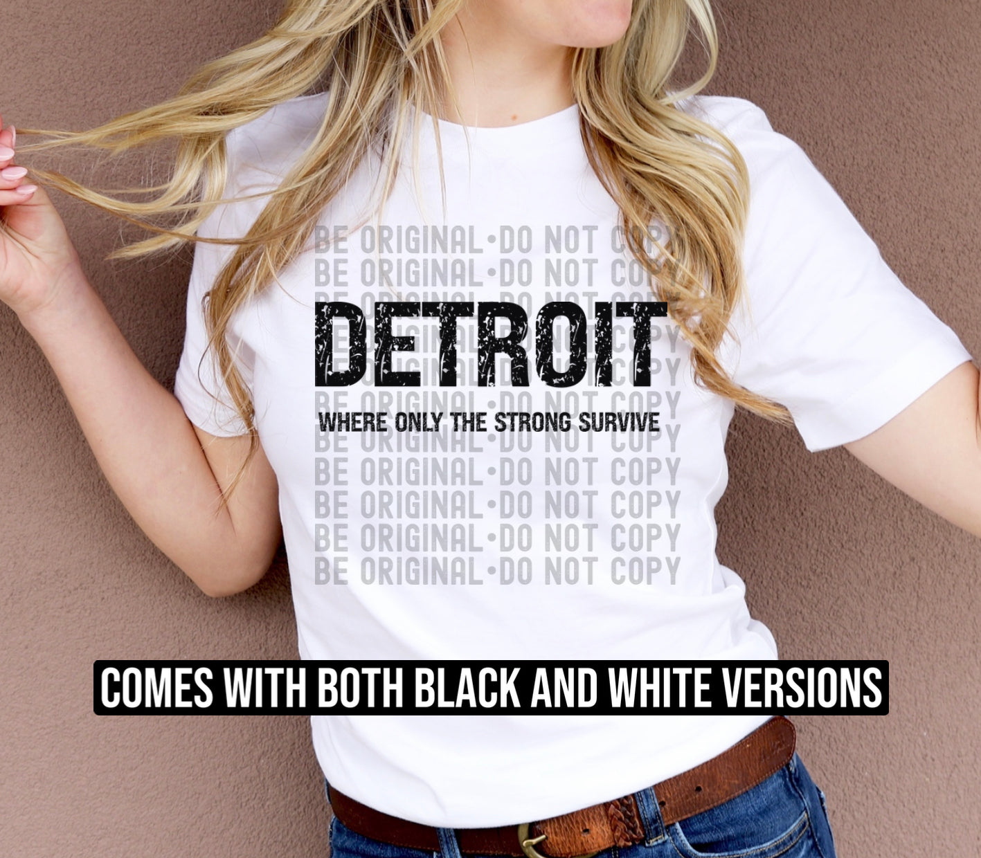 Detroit Strong  | 300 DPI | Transparent PNG