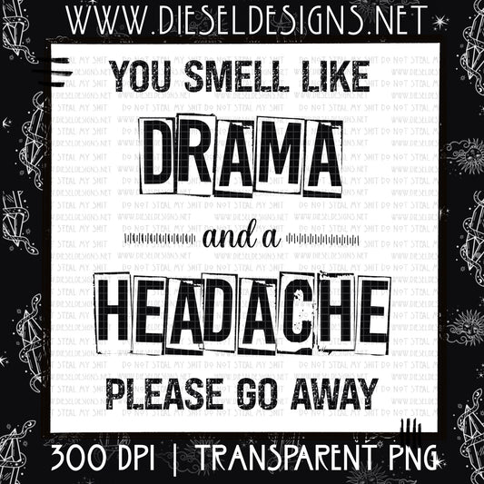 Drama & Headache  | 300 DPI | PNG |