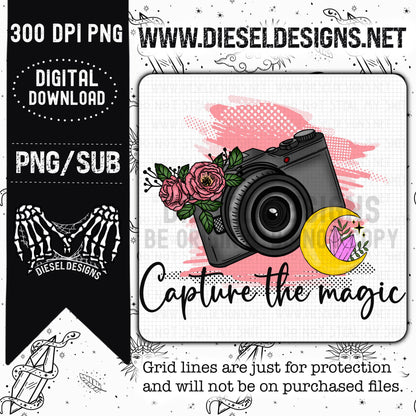 Capture the Magic PNG  | 300 DPI | Transparent PNG