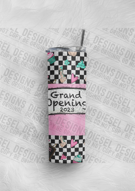 Grand opening Tumbler 2 | 300 DPI | 20 oz Skinny Tumbler Wrap