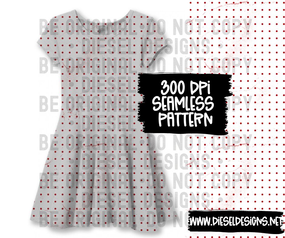 Grunge Dots | 300 DPI | Seamless 12"x12" | PNG File