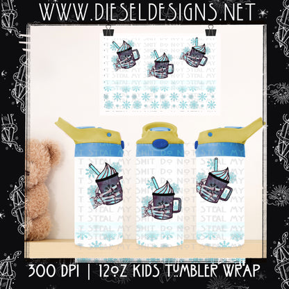 Hot Cocoa Kids Tumbler Wrap | 300 DPI |