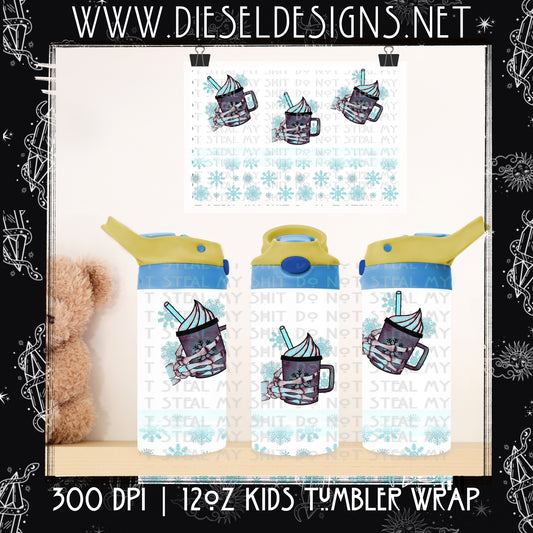 Hot Cocoa Kids Tumbler Wrap | 300 DPI |