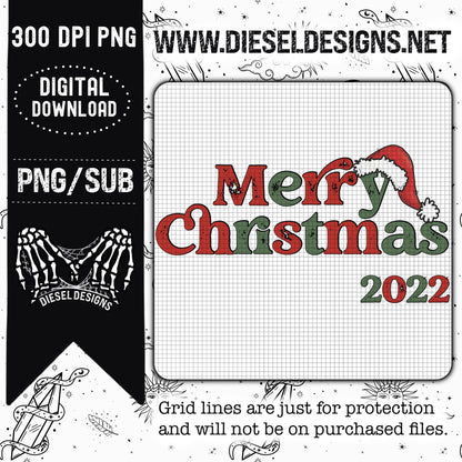 Merry Christmas 2022  | 300 DPI | PNG | Thrifty Thursday 1013.22