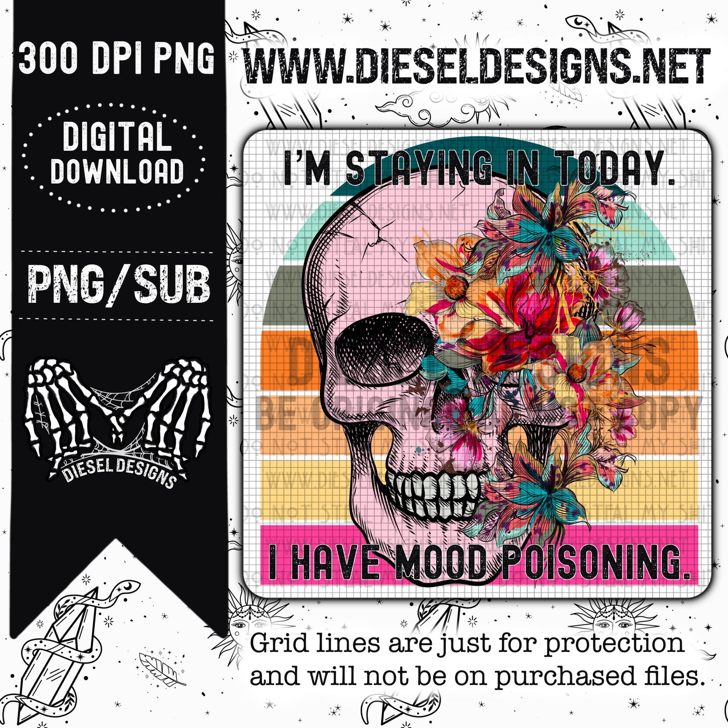 Mood Poisoning | 300 DPI | Transparent PNG